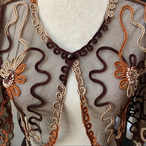 FAB LACE SHRUG Jacket Bicici by Silvia S Sz S - Picture 2 of 6